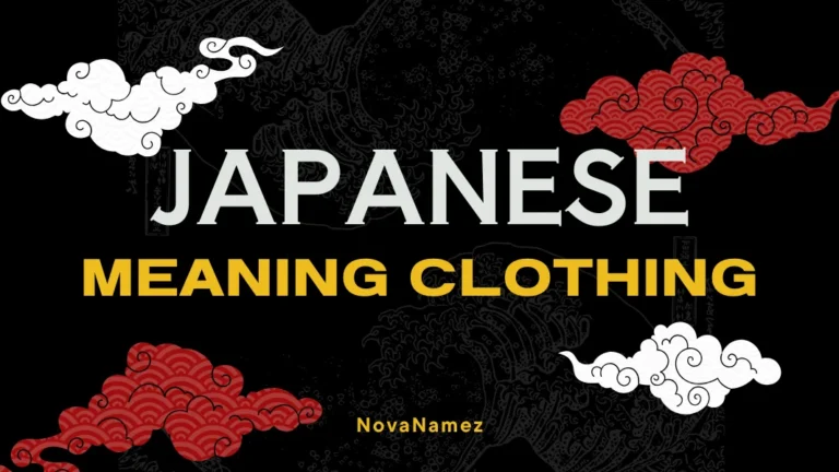 Japanese Names Meaning Clothing