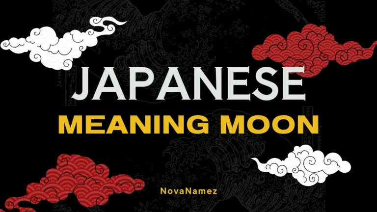 Japanese Names Meaning Moon