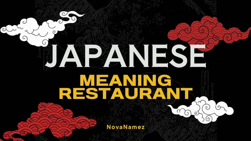 Japanese Names Meaning Restaurant