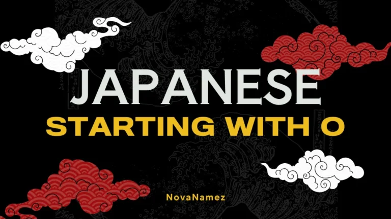 Japanese Names Starting With O