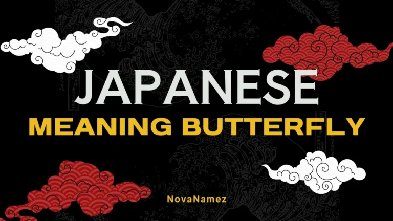Japanese Names That Mean Butterfly
