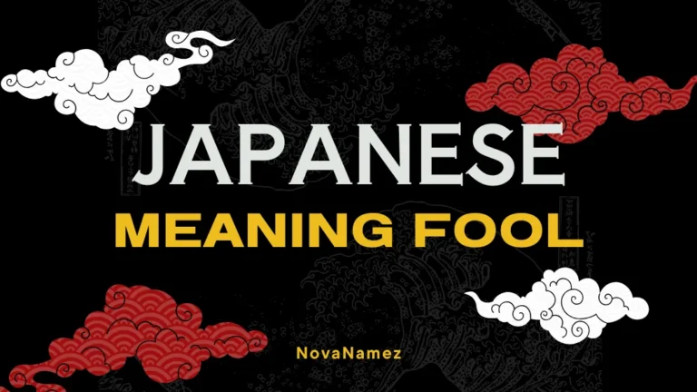 Japanese Names That Mean Fool