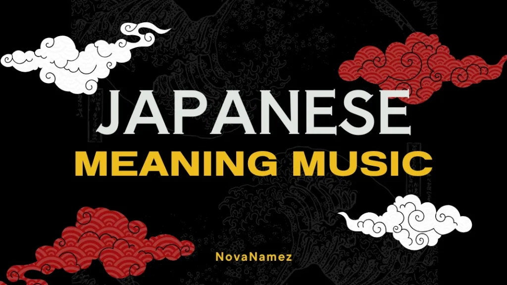 Japanese Names That Meaning Music